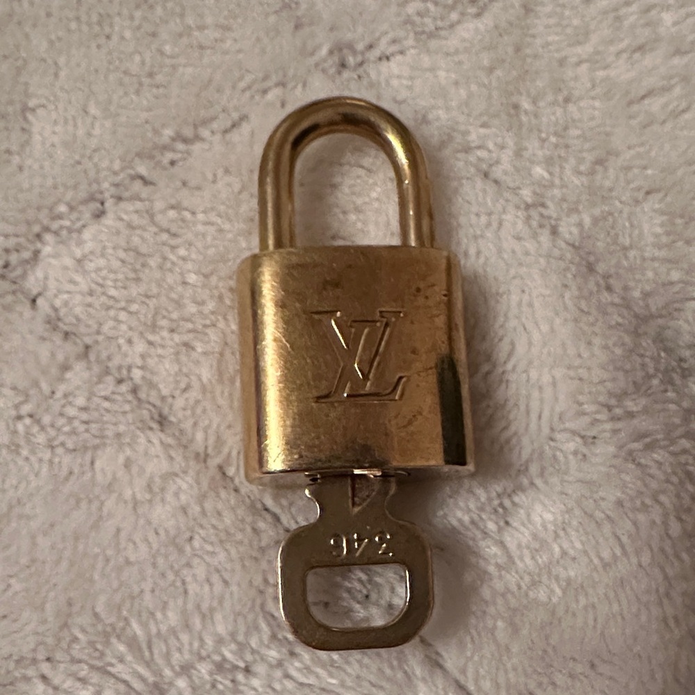 Louis Vuitton  Gold Lock and Key-346
